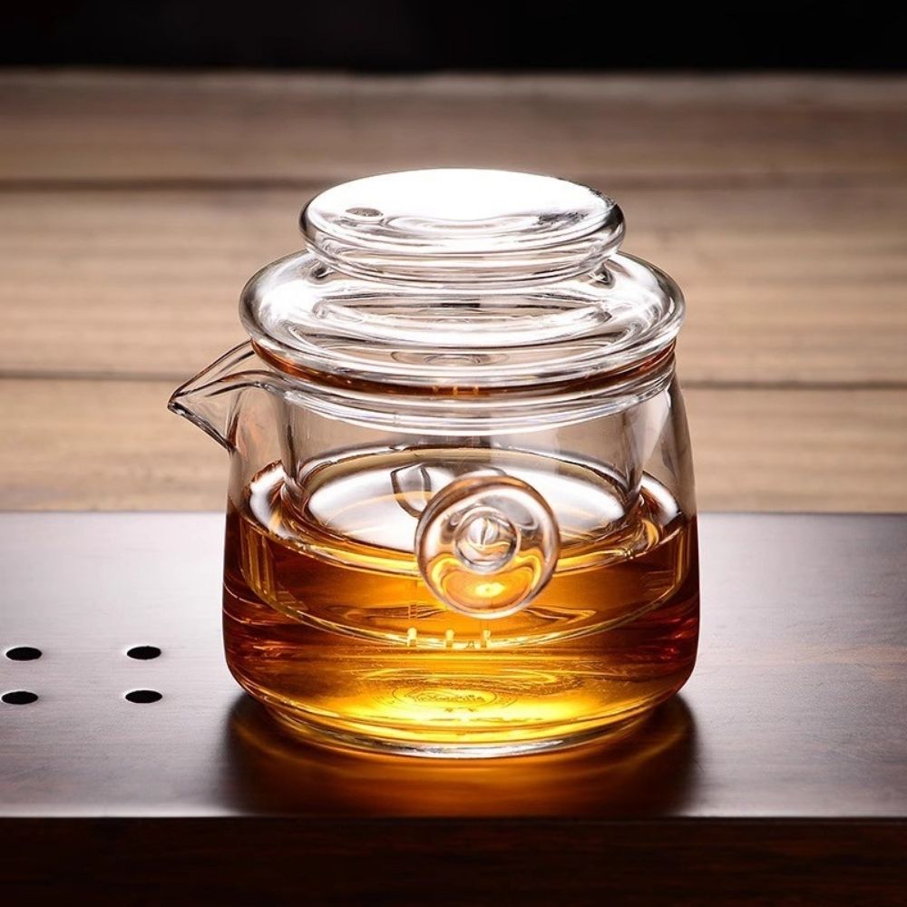 【GlassKing】FH-799G 耐熱手抓壺 耐熱玻璃壺 高硼硅玻璃 功夫茶具 三才杯 泡茶壺 個人壺