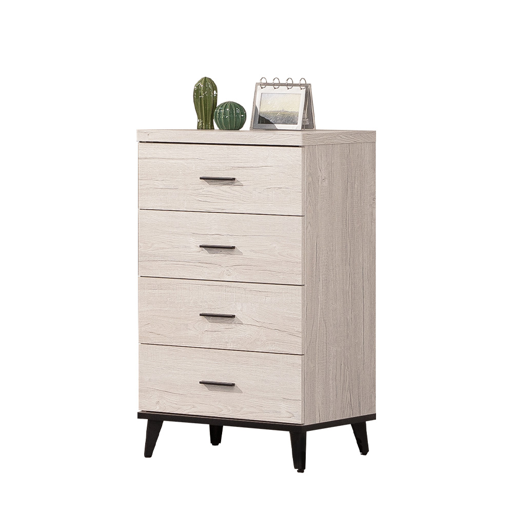 【唯熙傢俱】凱熙橡木白四斗櫃 抽屜櫃, , large