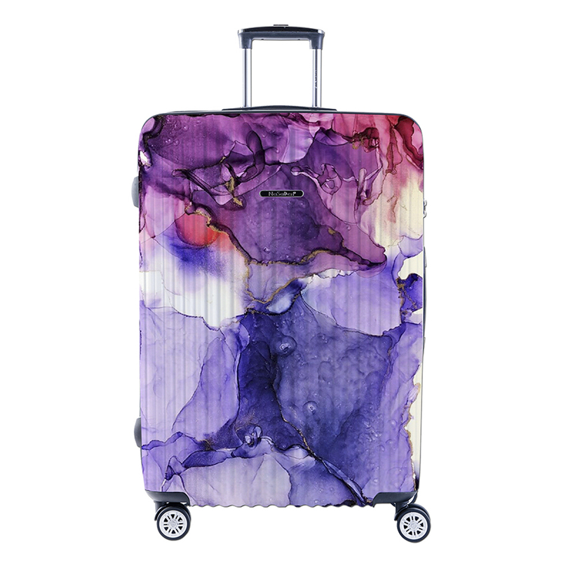 NaSaDen [Pluto Limited]29" Checked Zipper Luggage, , large