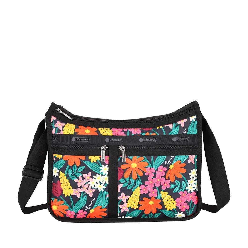 LeSportsac DELUXE EVERYDAY BAG 奢華斜背包 - 繽紛花園