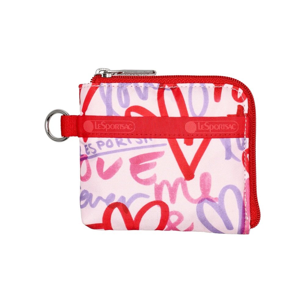 |快速出貨|Lesportsac Slim Wallet 極簡輕薄錢包/ 愛情便條手繪風, , large