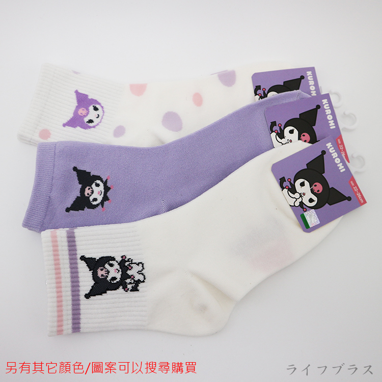 一品川流 酷洛米 少女襪-22~26cm-12雙入, , large