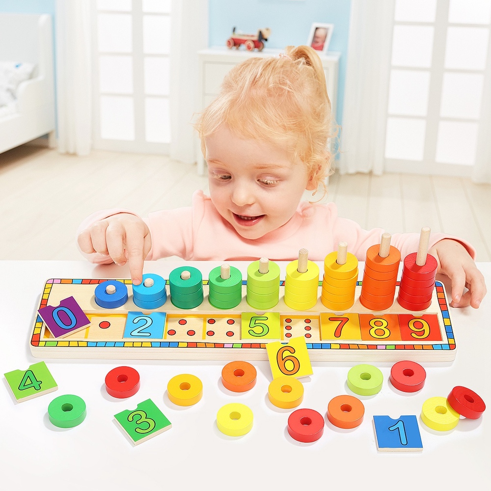 Top Bright - Rainbow Donuts Count Match Numbers, , large