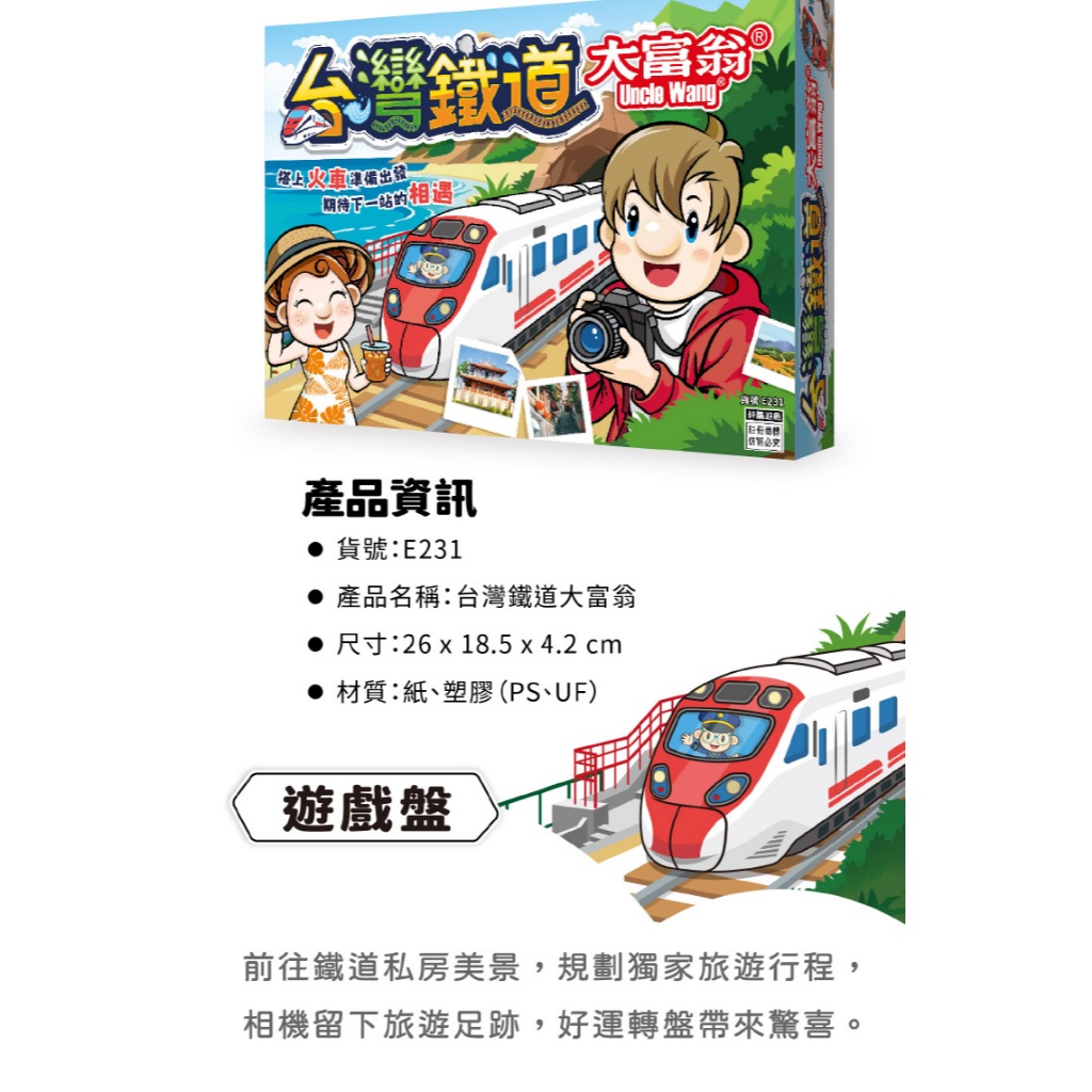 大富翁 台灣鐵道大富翁 E231, , large