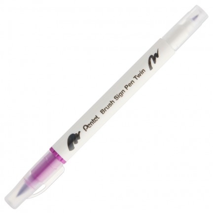 【 Pentel 飛龍 】雙頭柔繪筆 10支/盒 SESW30C   -  多款可選, , large