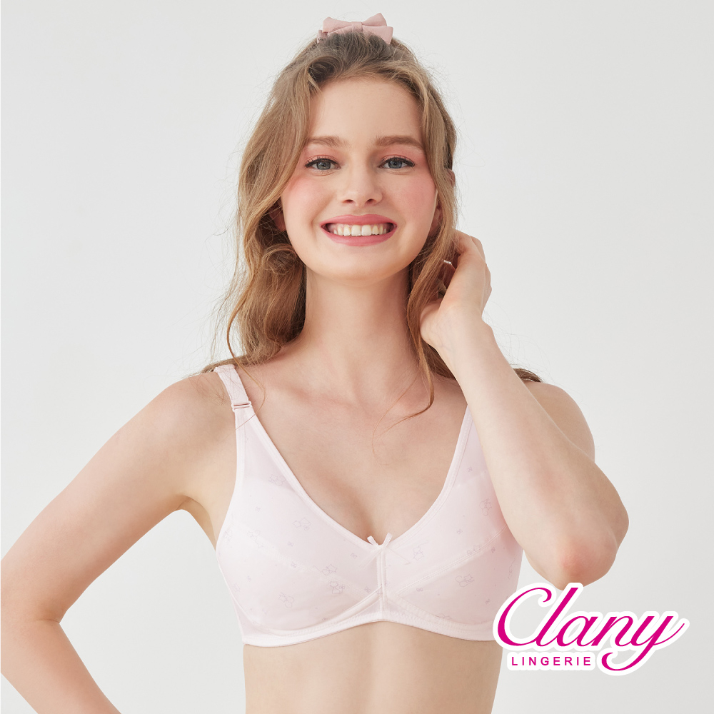 【可蘭霓Clany】 MIT涼感小貓咪無痕無鋼圈ABC學生內衣 少女內衣 成長型內衣 8039-31 粉色, , large