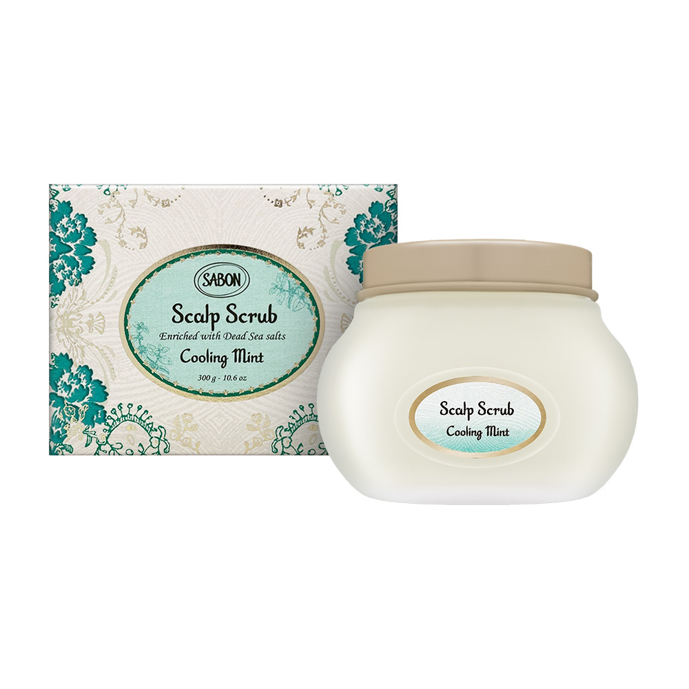 【SABON】沁心薄荷死海鹽頭皮磨砂膏 300g, , large