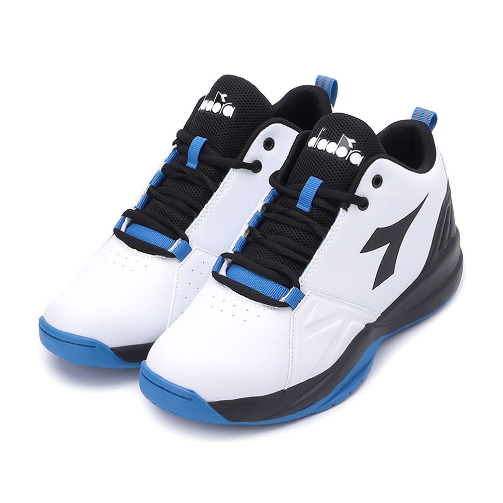 DIADORA迪亞多那 寬楦籃球鞋 男運動鞋 男鞋 時尚 透氣 舒適 好穿脫 保護後跟 耐磨 止滑 穩定 白黑藍 黑白紅, , large