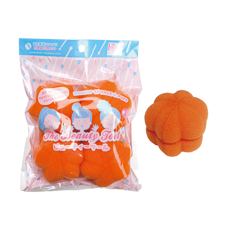 J02 Pumpkin Shaped Sponge Balls / 4-pack, , large