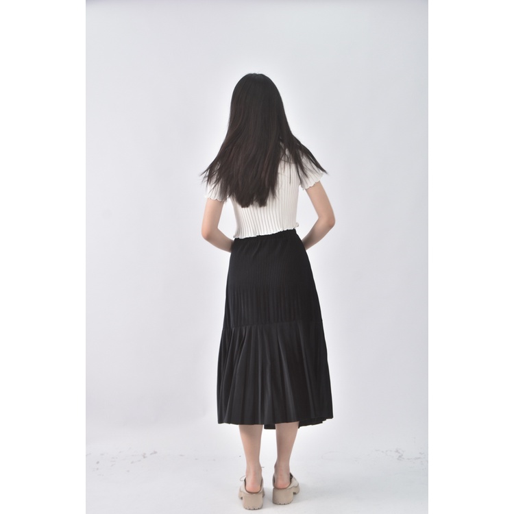 (XL) 燈芯絨黑色長裙二手衣, , large