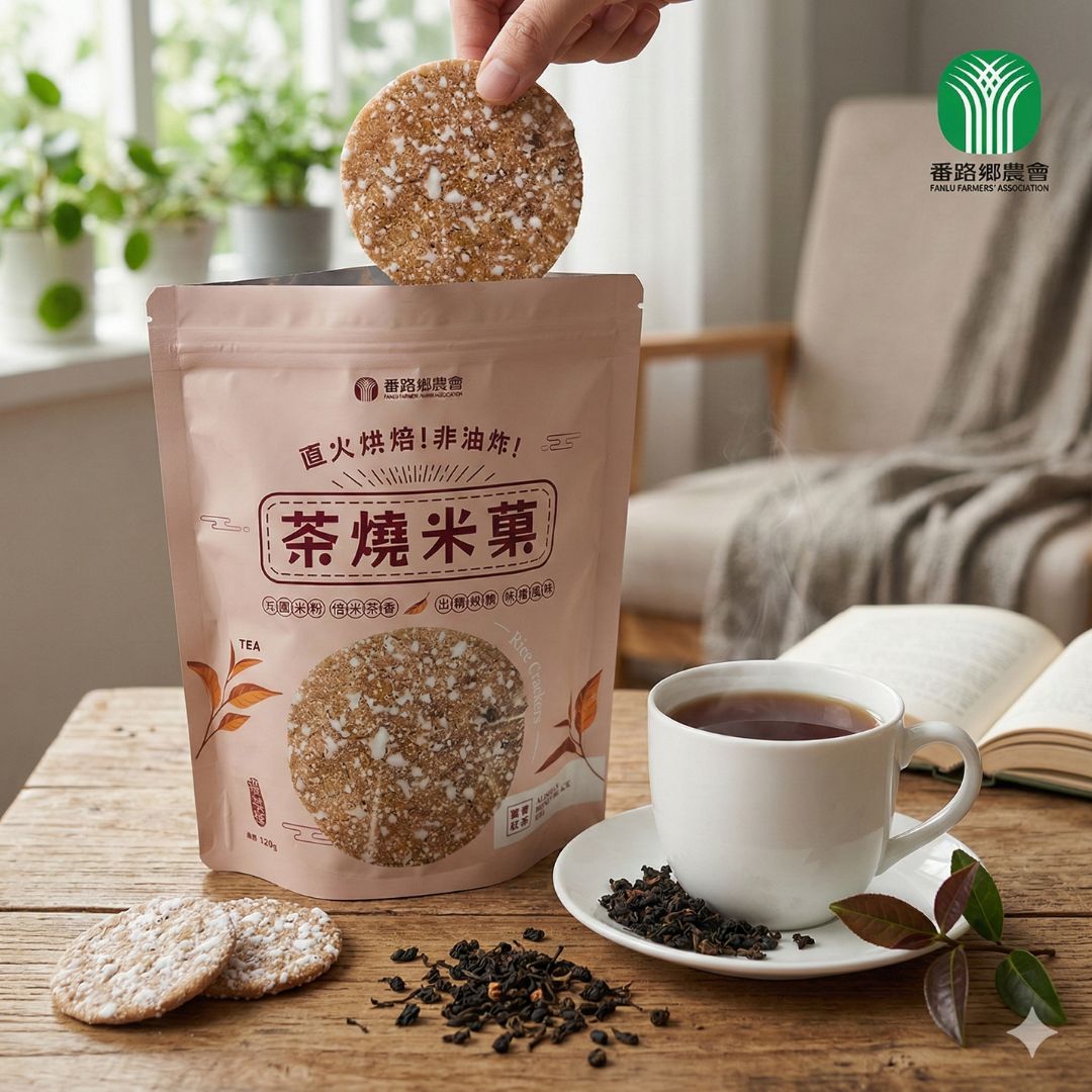Tea Rice Crackers_ Alishan Honey Black Tea, , large