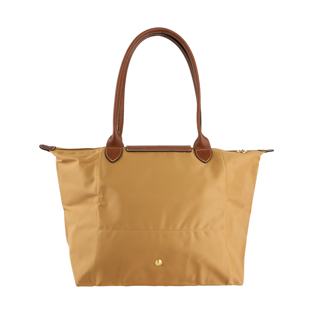 LONGCHAMP L號長把LE PLIAGE摺疊水餃包(鹿褐色), , large