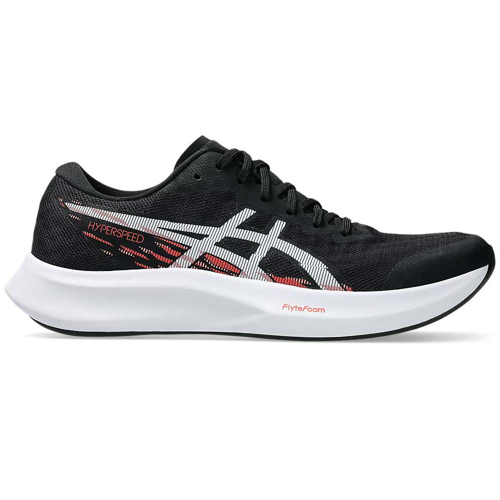 [秉宸] ASICS HYPER SPEED 4 慢跑鞋 黑白紅 一般楦 1012B677-001, , large