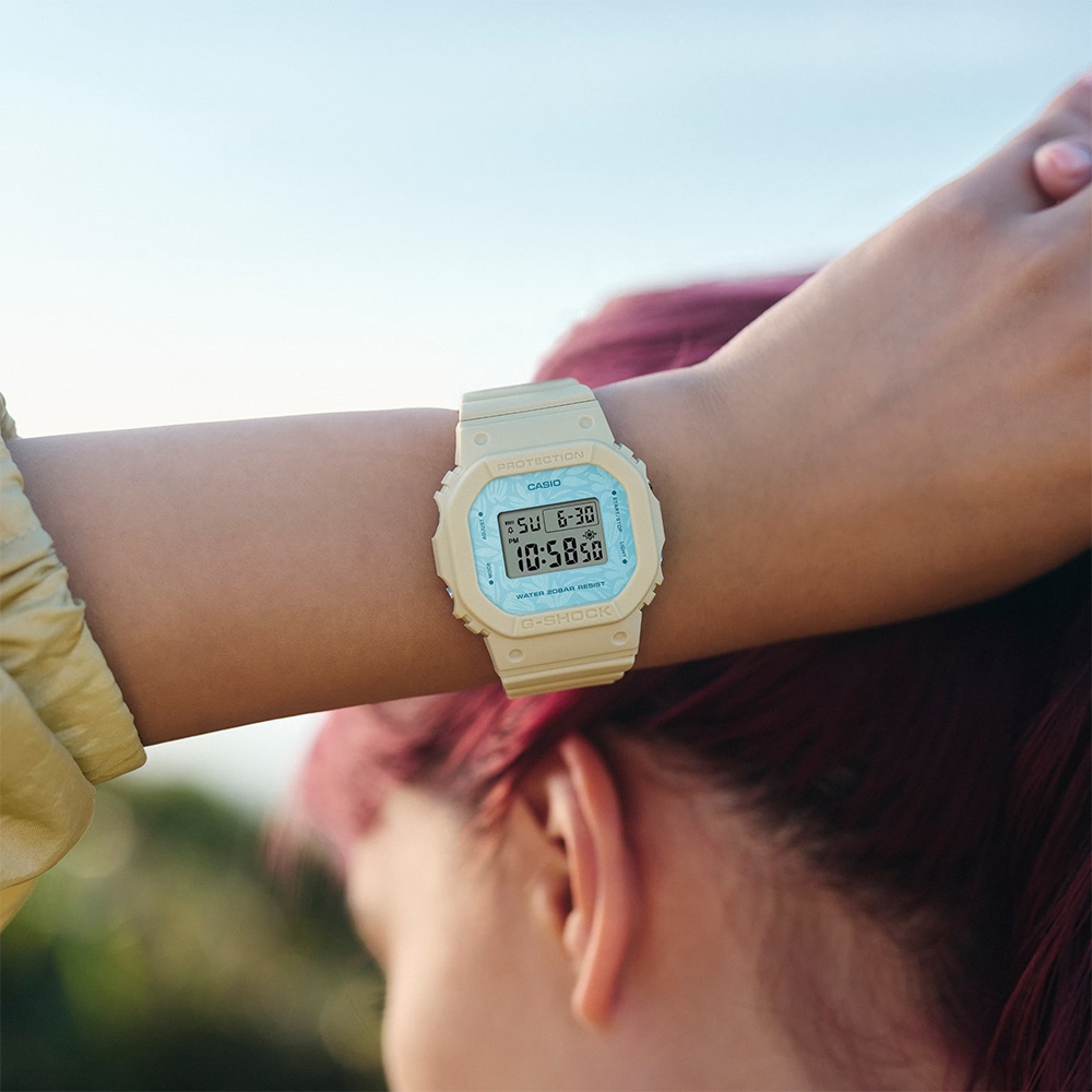 CASIO 卡西歐 G-SHOCK 草本系列女錶-晴空藍 GMD-S5600NC-9, , large