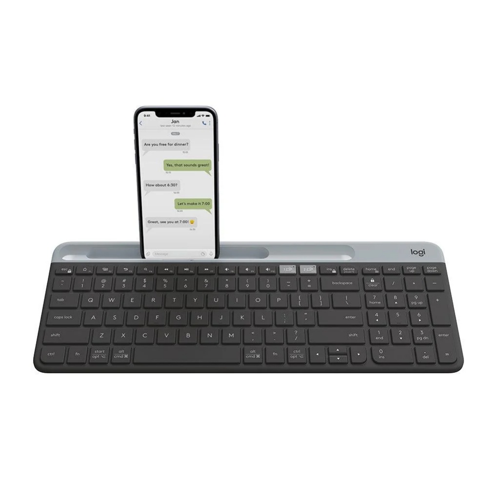 【 Logitech 羅技 】K580 玫瑰粉 超薄 跨平台 無線 藍牙 鍵盤, , large