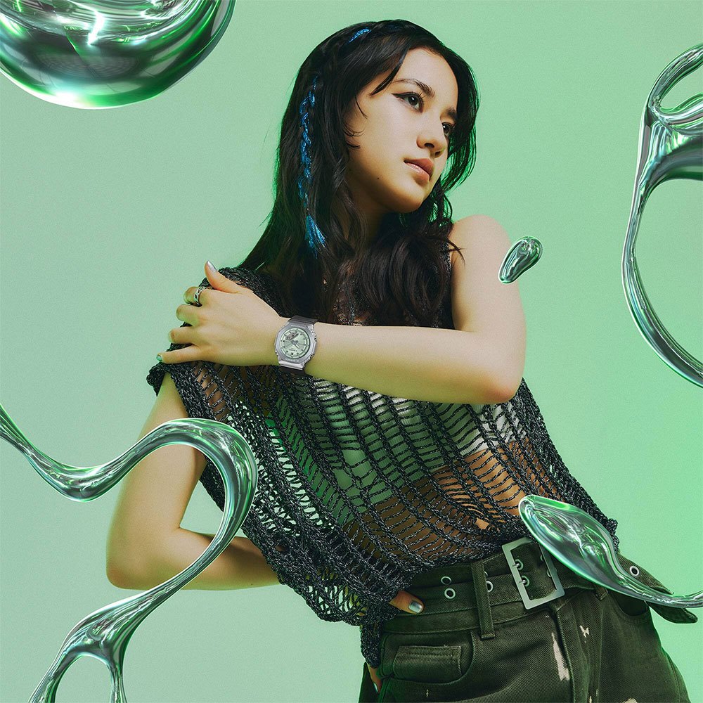 CASIO 卡西歐 G-SHOCK 粉彩金屬八角手錶 女錶 GM-S2110-3A, , large