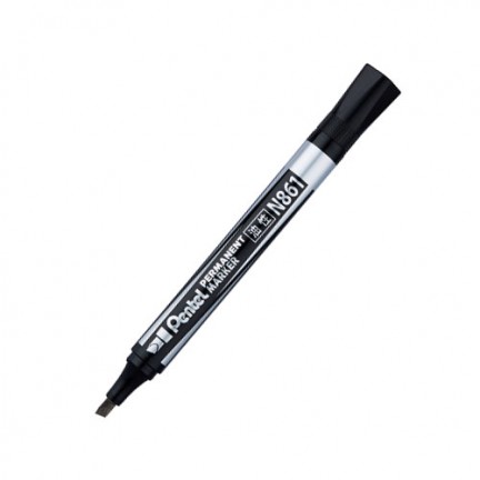 【 Pentel 飛龍 】油性筆 平頭 1.58~4.5mm /支 N861  - 多款可選, , large