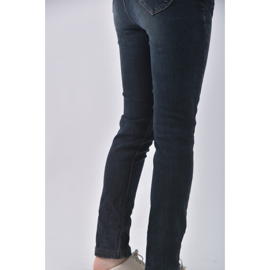 (S) 丹寧牛仔暗藍色長褲二手衣, , large