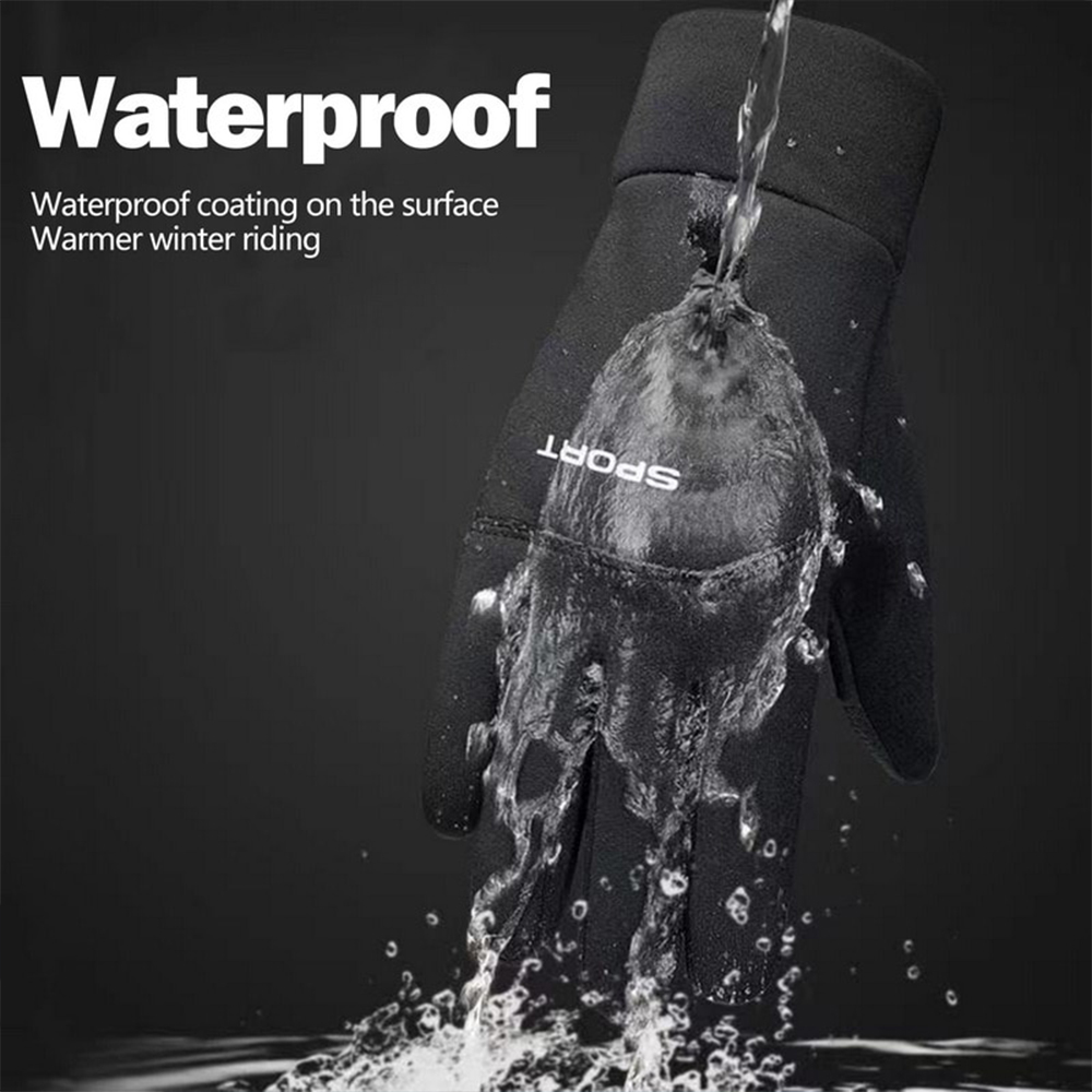 酷黑防潑水觸控手套, , large