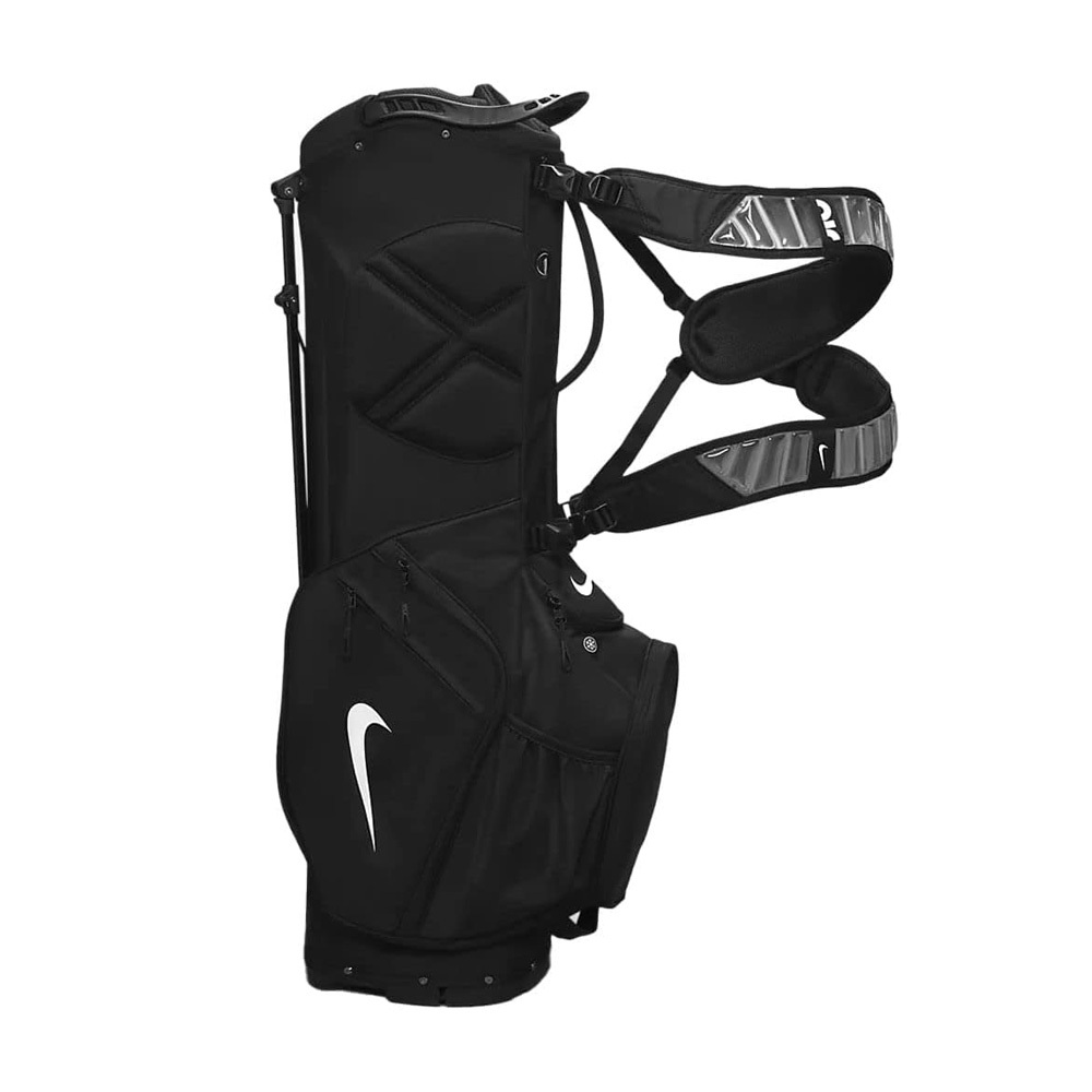 NIKE AIR HYBRID 2 腳架袋 球桿袋 高爾夫球袋 14格 保冷袋 防水罩 雙背帶 可拆球袋 耐用束帶 黑, , large