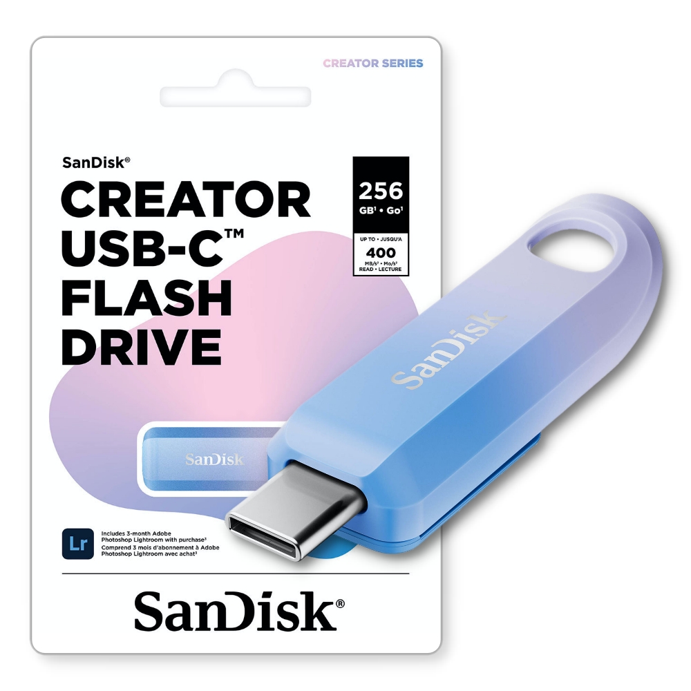 【SanDisk】CZ75C Creator 256G USB Type-C 隨身碟 高達 400MB/s, , large