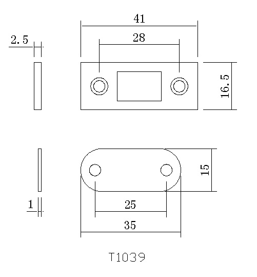 【協進五金】磁鐵小二門檔 鎳色, , large