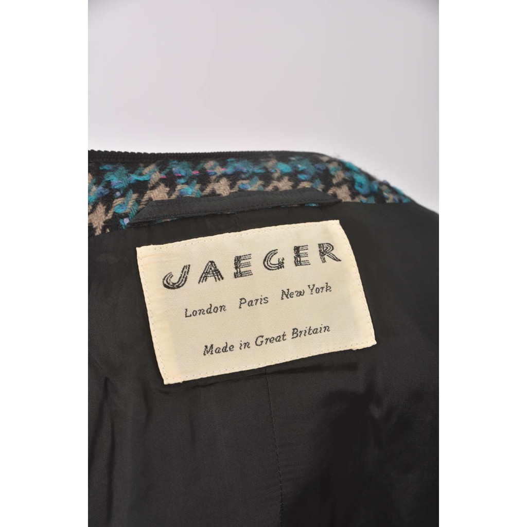 (M) jaeger羊毛排扣綠色外套二手衣, , large