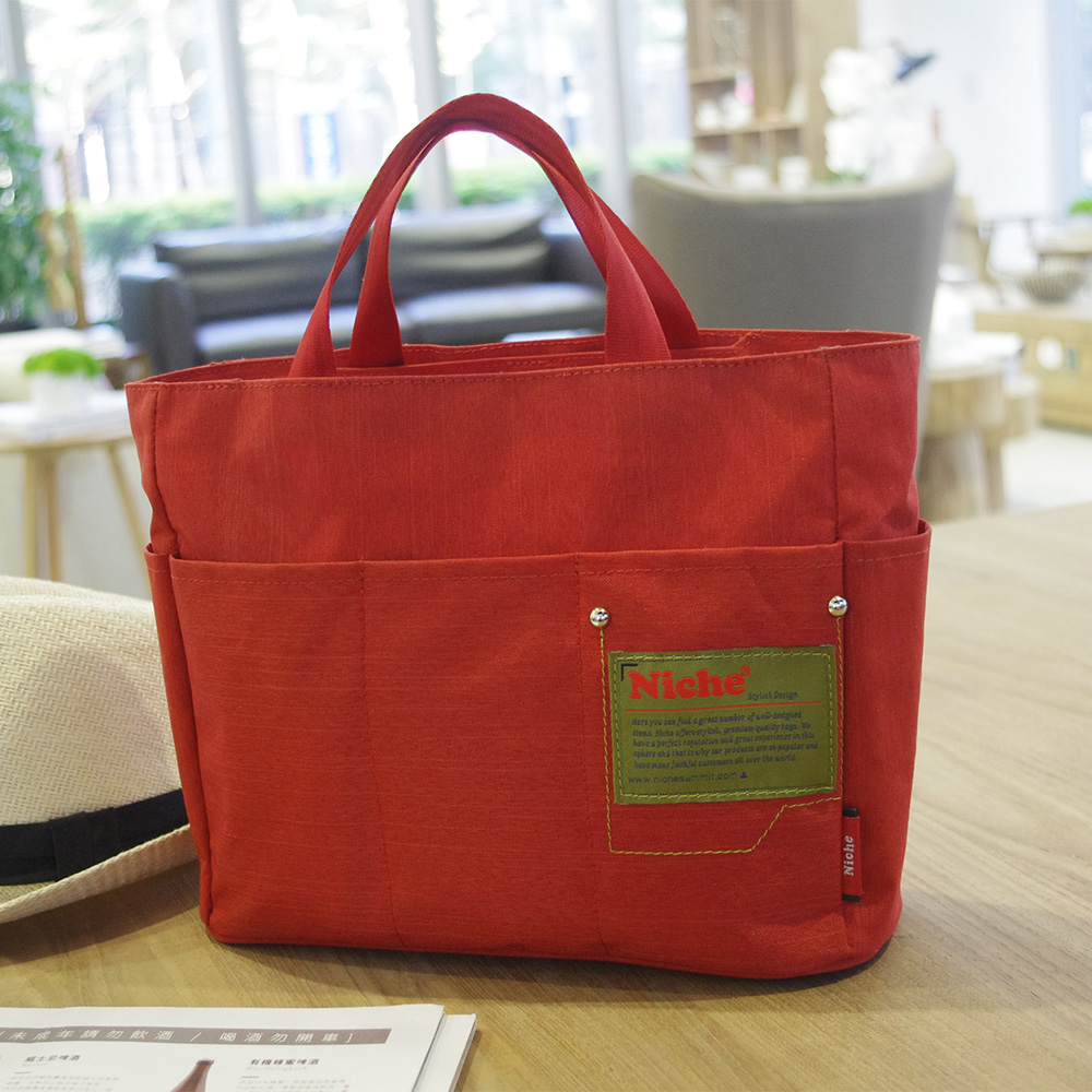 【Niche 樂奇】輕盈手提包 拉鍊手提袋 多隔層收納包 包中包 購物袋  NCL-5313, , large