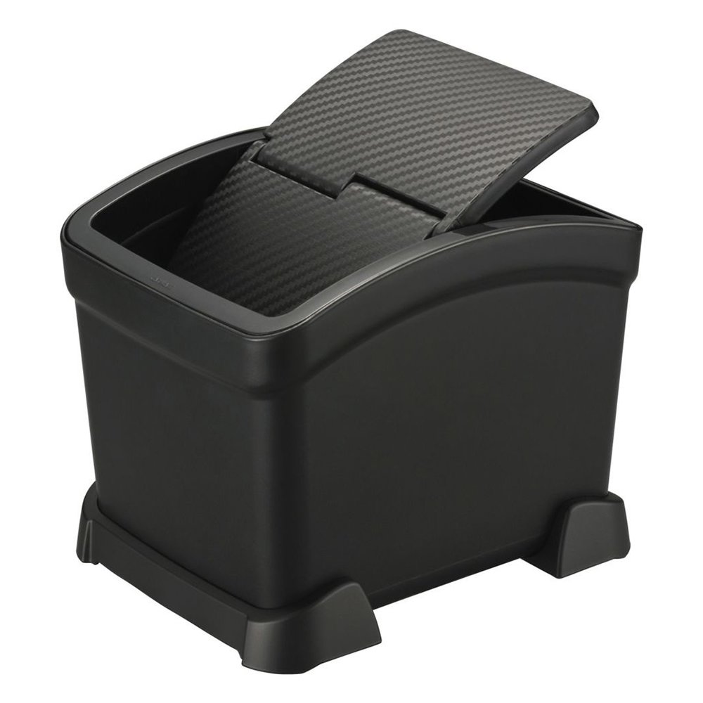 CARMATE Anti-Tip & Non-Slip 2.6L Car Trash Can, , large