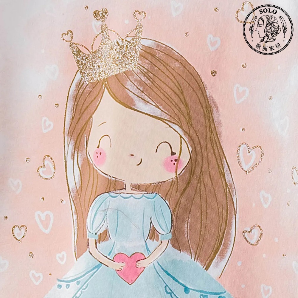 【SOLO Vintage】LCW Baby Toddler Little Princess Dream Short & T-Shirt Set Girl Pajamas Set Children's Clothing Made in Turkey 6-9m, , large