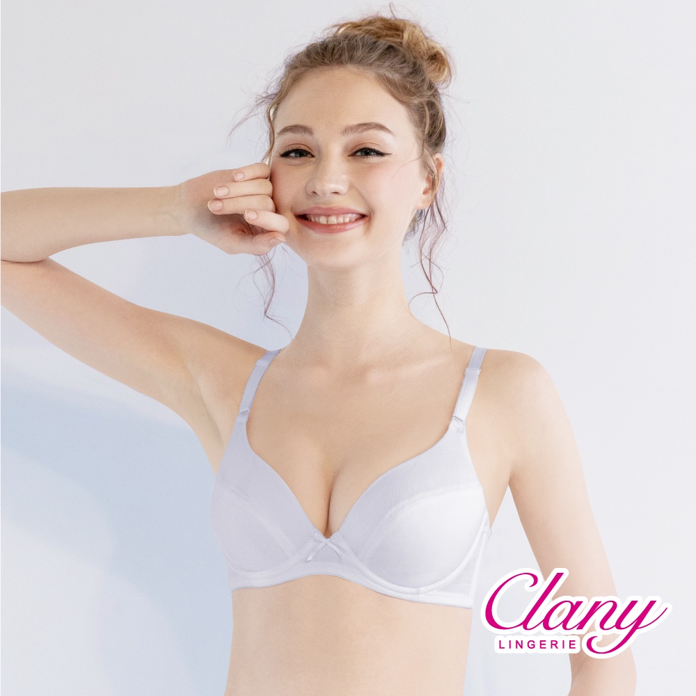 可蘭霓Clany 無痕透氣排汗軟鋼圈BCD罩杯學生舒適內衣 少女成長型涼感台灣製   6990-61 灰, , large