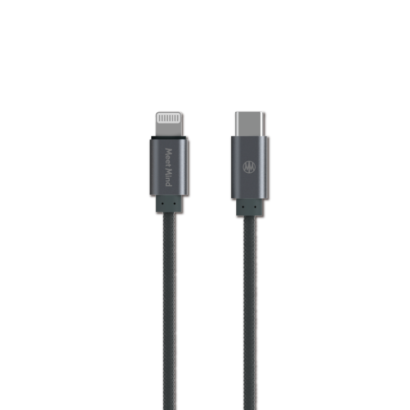 Meet Mind for Apple Type-C to Lightning MFi braided transmission charging cable 1.2M, , large