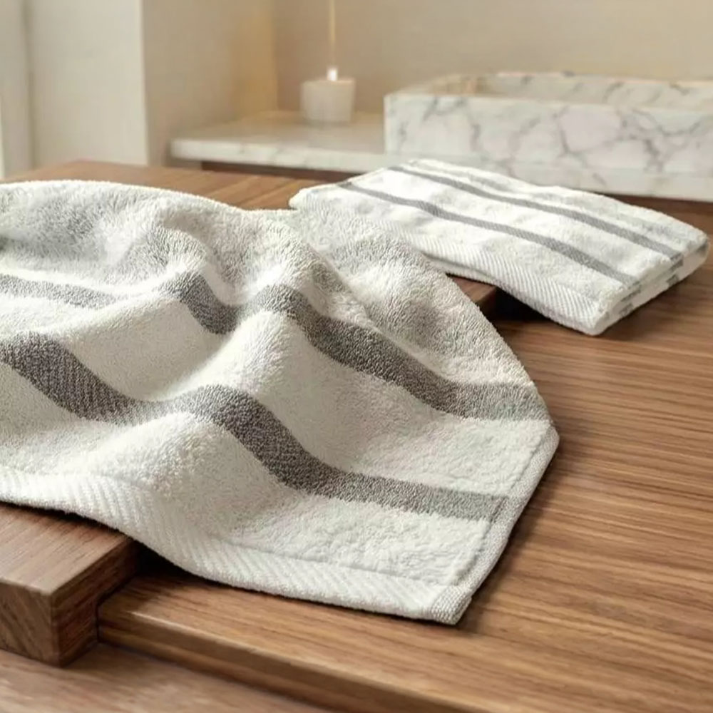 [Kai Mei Cotton] Bulk Pack: Made in Taiwan (MIT) Antibacterial & Odor-Resistant &ndash; Lightweight Soft Pure Cotton Bamboo Charcoal Towels (Set of 12), , large