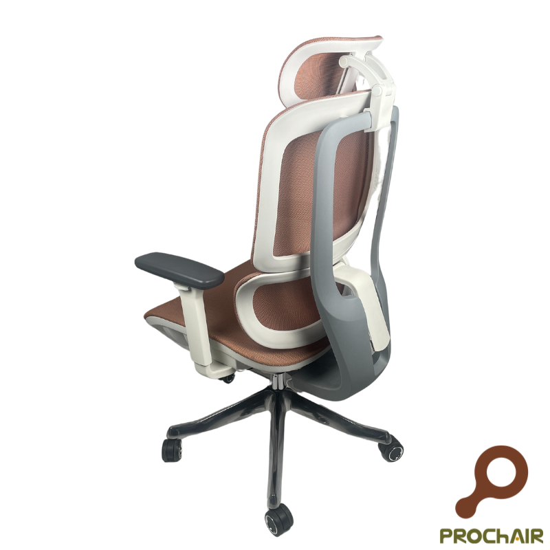 Orange ergonomic chair, , large