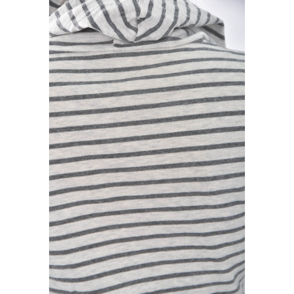 (S) 【又又私服】運動條紋灰色長袖上衣二手衣, , large