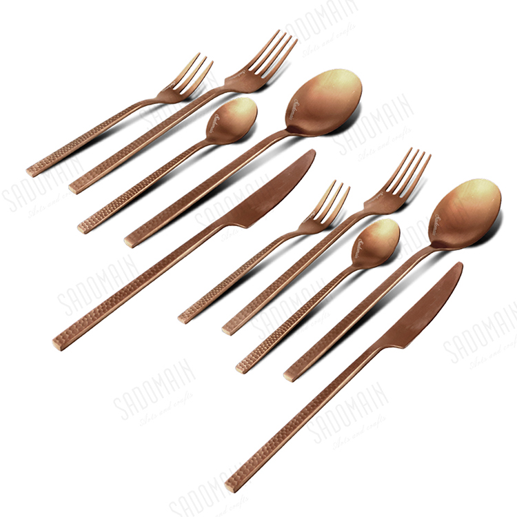 仙德曼露營鈦西餐具組-金鈦-11件套x1組, , large