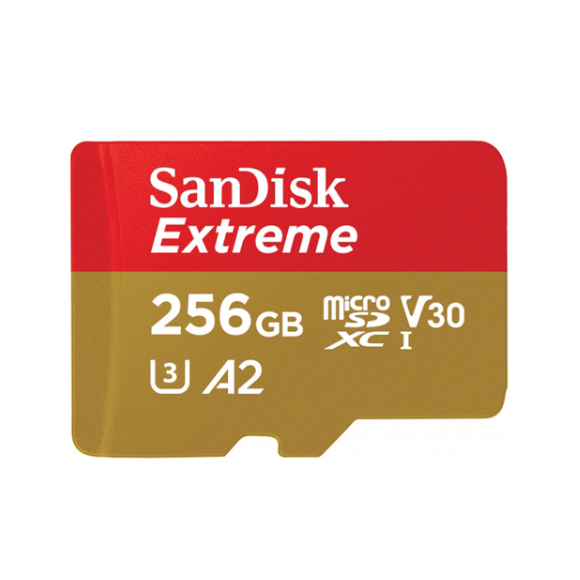 【SanDisk】 Extreme 256G A2 V30 UHS-I U3 microSDXC 記憶卡, , large