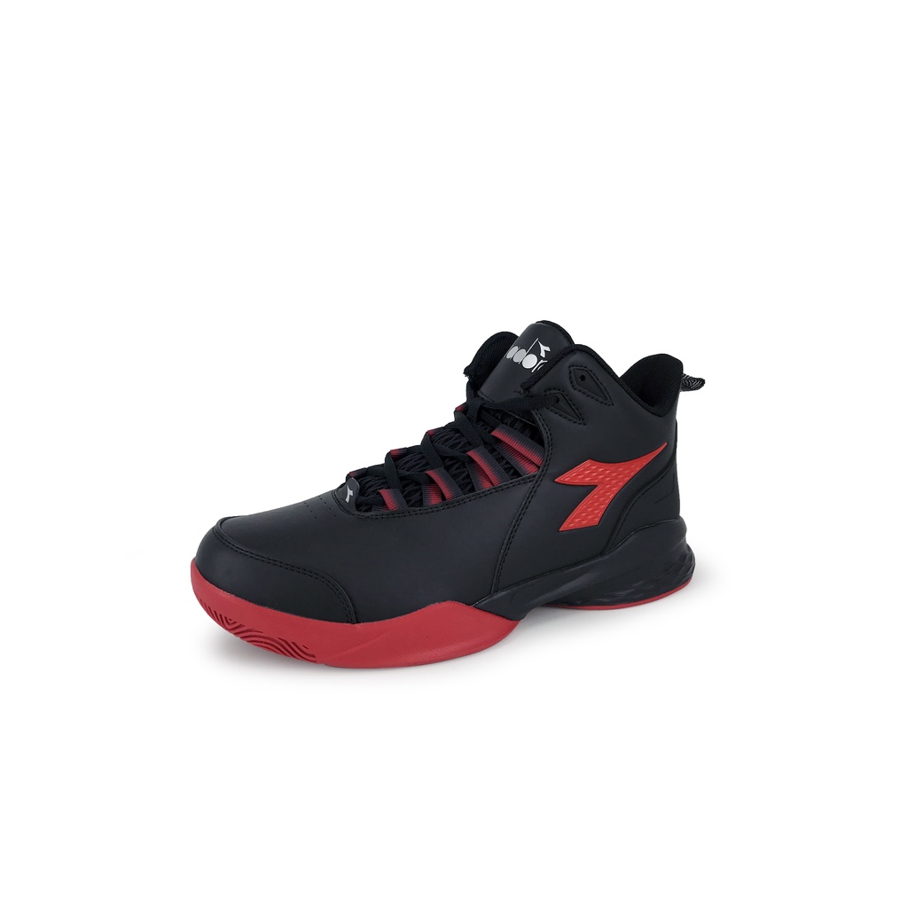 DIADORA迪亞多那 男段專業籃球鞋 男鞋 中筒 運動鞋 吸濕 排汗 透氣 Q彈 緩震 輕量 減壓 止滑 白藍 黑紅, , large