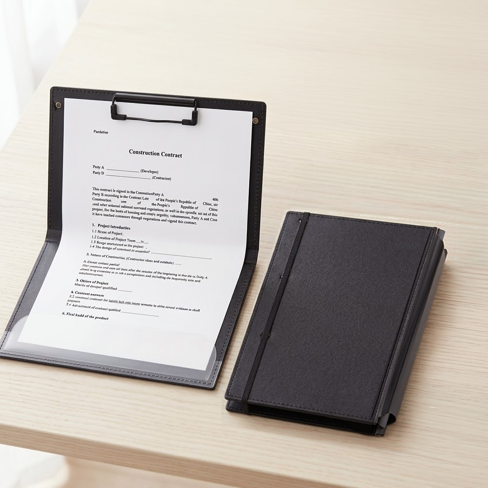 【上手家居】隨身可折式文件夾(文件夾板/板夾/文件收納夾/a4 資料夾), , large