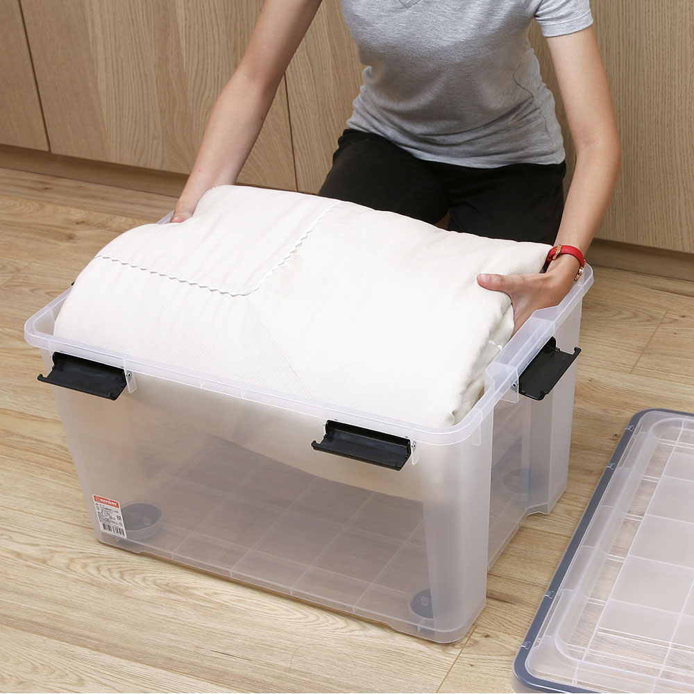 【真心良品】KEYWAY聯府  Fine防潮整理箱55L(附輪)1入組, , large