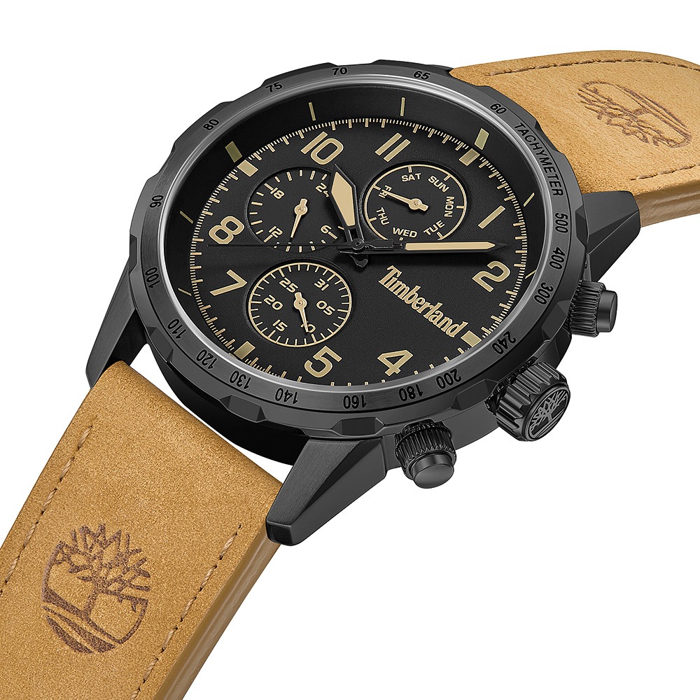 Timberland 天柏嵐 CAMPTON系列 三眼多功能手錶-黑 TDWGF0055403, , large