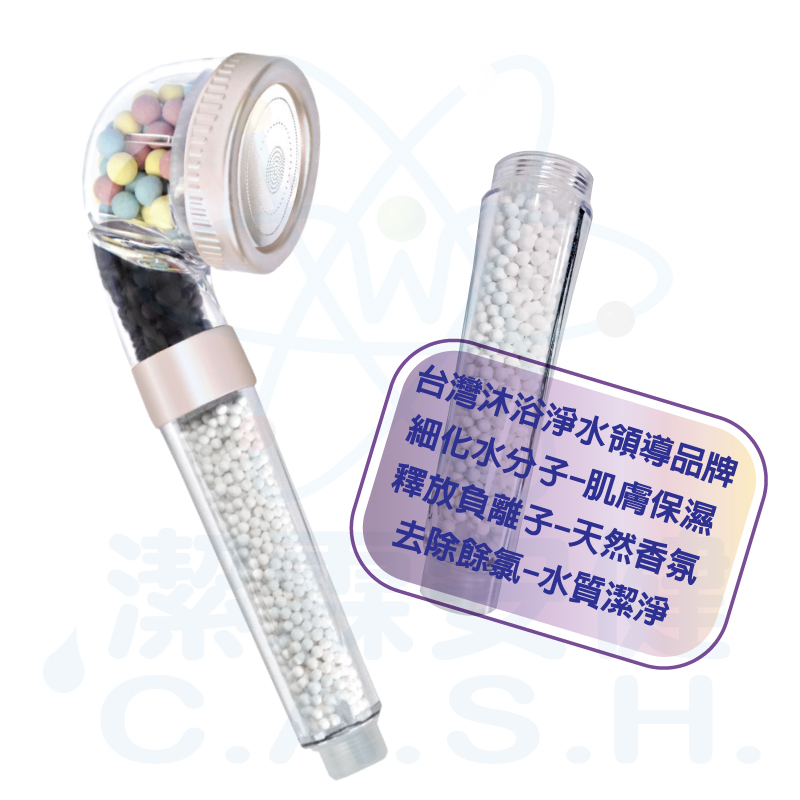 Jielin Anjian Negative Ion Beauty and Health Shower Device - Yanmei Silver - Budget Set