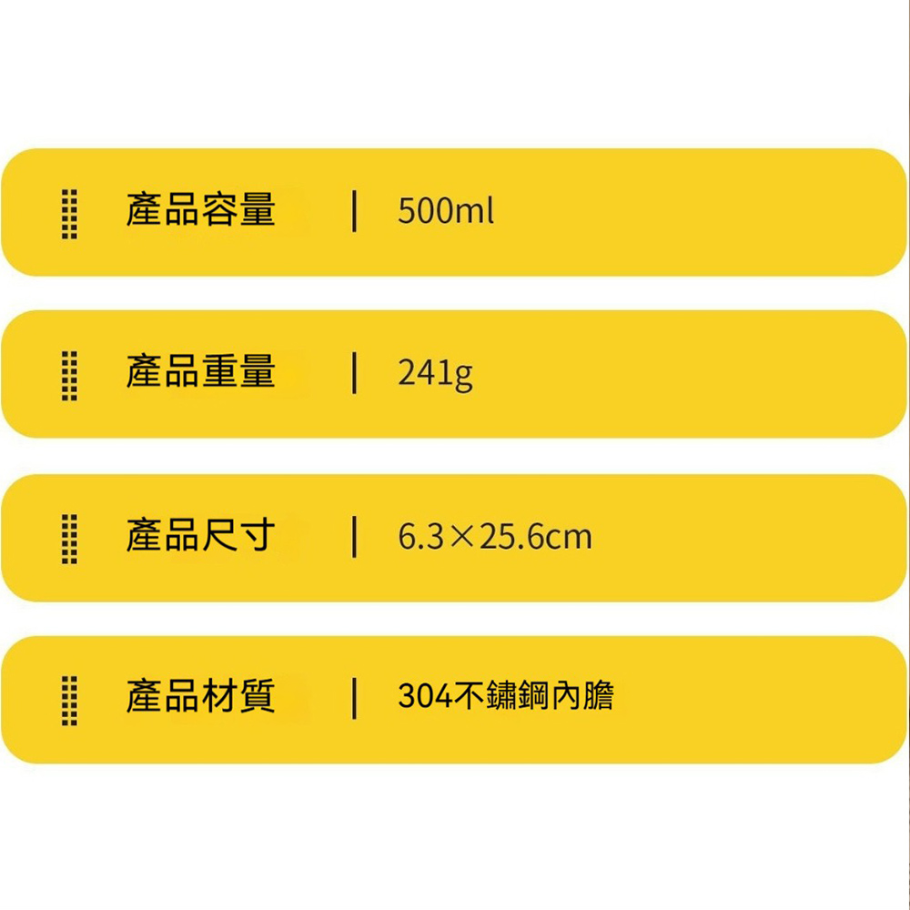 【H&R安室家】SITARAYURI 雙飲手提304不鏽鋼保溫瓶500ml(H79), , large