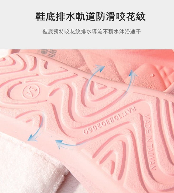 [eShoes] SUN SPA Taiwan-made 5th generation patent suitable for hallux valgus flat family EVA slippers blue L (27CM), , large