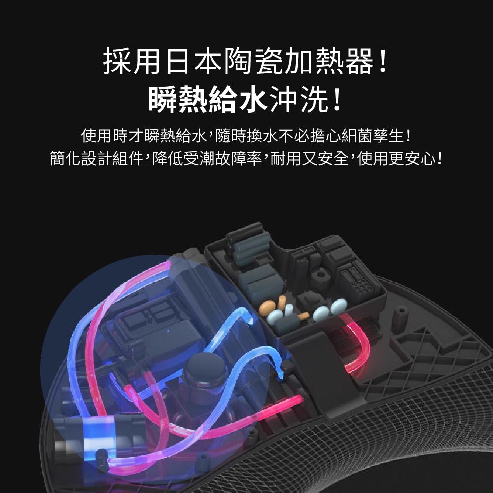 現貨【美型薄身款】itai瞬熱式免治馬桶座(遙控)ET-FDB6160 BSMI認證 日本陶瓷加熱 機械式 IPX4防水, , large