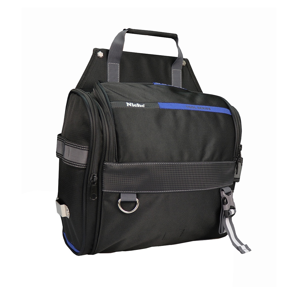 【Niche 樂奇】拉鍊封口型工具收納袋 開口工具收納袋大容量多隔層工具袋 附肩背帶 TL-6206, , large