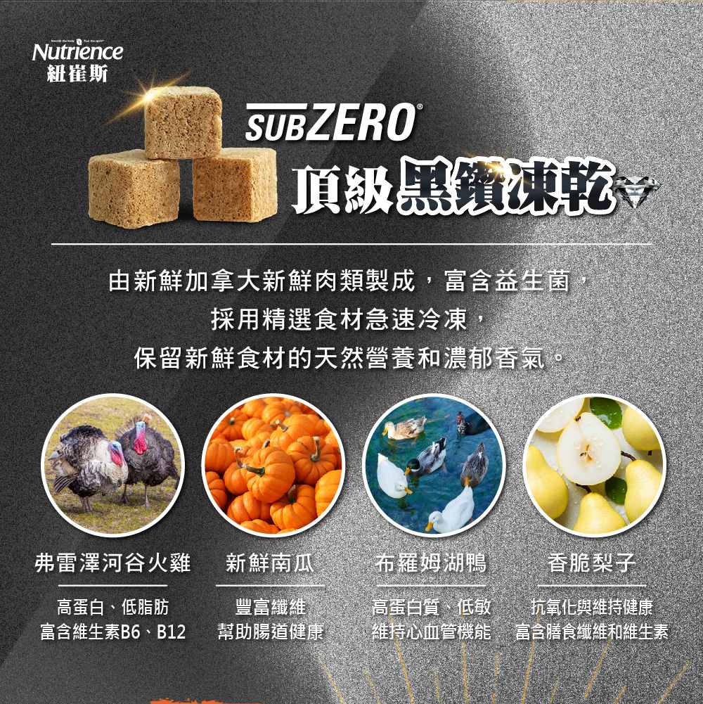 【拉拉寵物小舖】紐崔斯 貓飼料 低敏無榖貓＋凍乾【美膚火雞肉＋南瓜】4.5公斤 單一蛋白黑鑽系列, , large