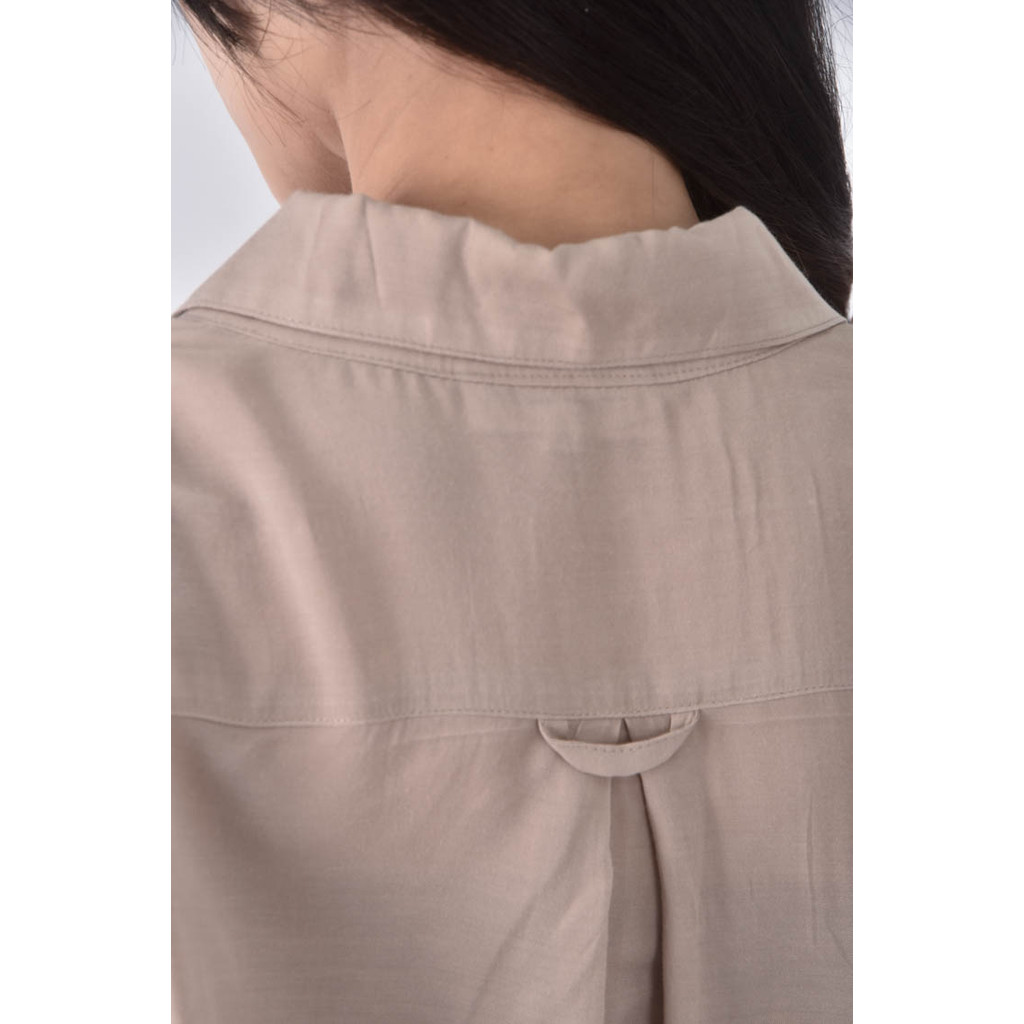 (XL) natural beauty basic質感素面杏色長袖上衣二手衣, , large