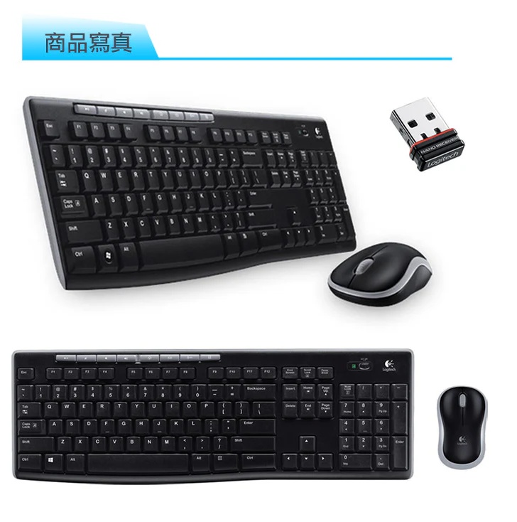 【 Logitech 羅技 】MK270R 無線 鍵盤滑鼠組 舒適打字, , large