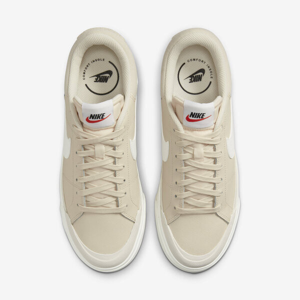 Kixpress-Nike Wmns Court Legacy Lift 女 休閒 經典 復古 厚底 穿搭 奶茶 [DM7590-200], , large
